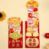 6pcs 3D New Year Stretch Red Envelopes Traditional Money Packet Creative Lucky Red Pocket  Bonus