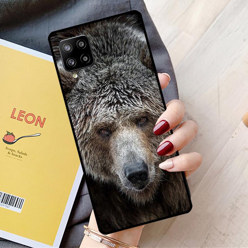 Cute Grizzly Bear For Samsung Galaxy A16 A26 A54 A34 A14 A22 A32 A52 A55 A35 A15 A53 A13 A05 A06 A36 A56 Case