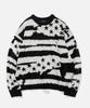 VASTIC Flag Brush Knit_Black/White