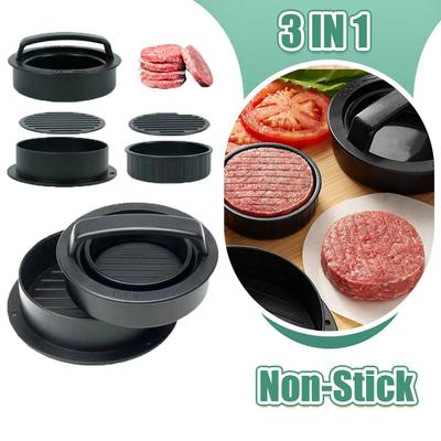 Presse à viande pour Hamburger, forme ronde, antiadhésive, pour galettes de hamburgers, grill de bœuf, moule à tarte, accessoires de cuisine