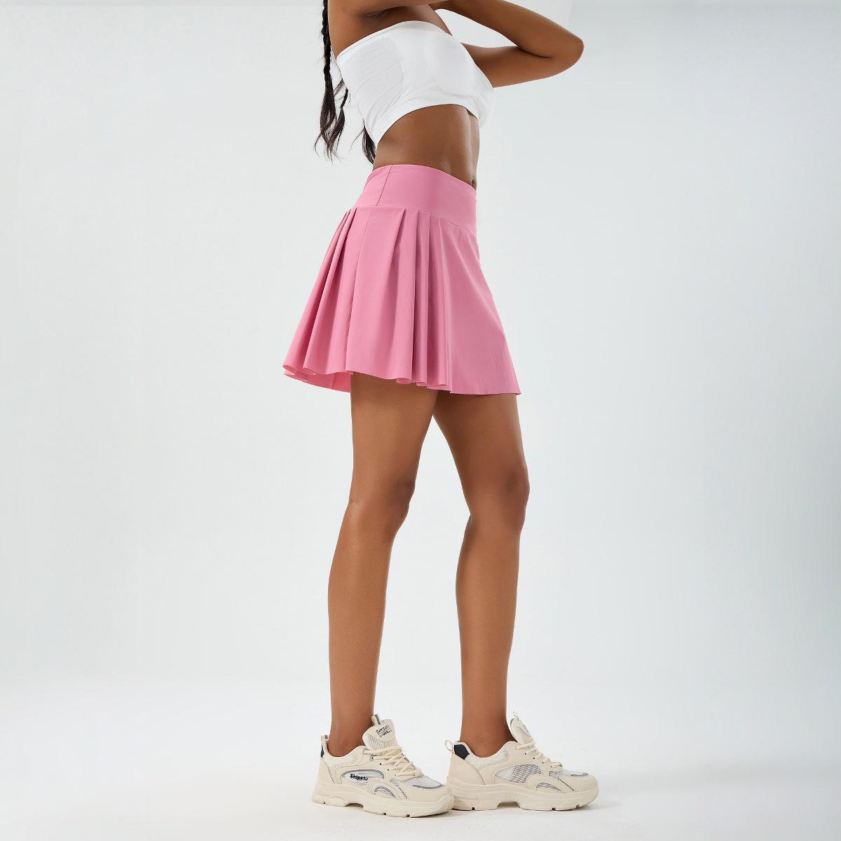 

Женская быстросохнущая спортивная юбка с высокой посадкой – Мини-юбка с оборками для тенниса и йоги, защищающая от просвечивания, со шортами 2XL роза розовый