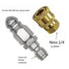 Brass Socket 5000PSI Nozzle Drain Cleaning Kit Sewer Jetting Nozzle