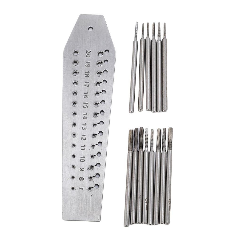 36 Hole Watchmakers Tap and Die Set Stainless Steel Watch Micro Tap and Die Set for Jewellers