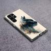 Forest and Cat Phone Case For Samsung Galaxy S24 S23 S21 S20 FE S22 S26 Ultra S25 Edge S10 Plus Cover Clear TPU Capa Shell Coque