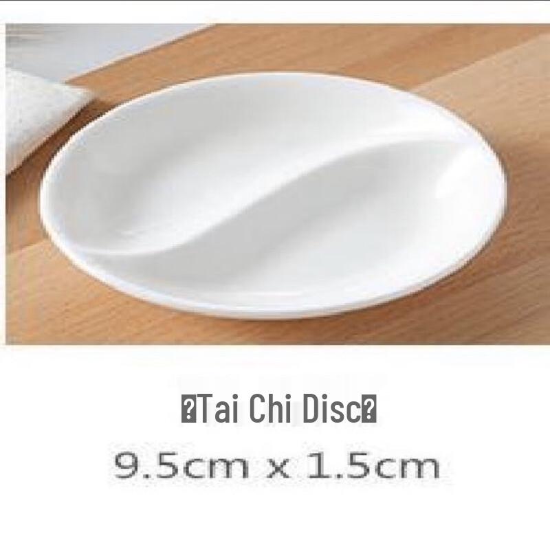 Zhaoran Three-Grid Bone China Sauce Dish