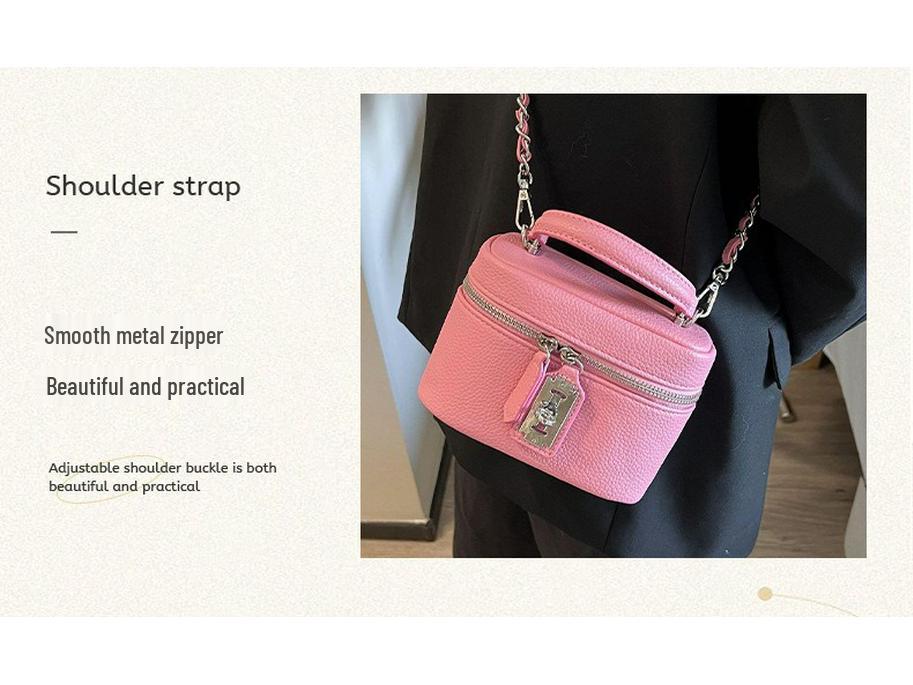 Women's Fashion Square Lock Chain Crossbody Bag