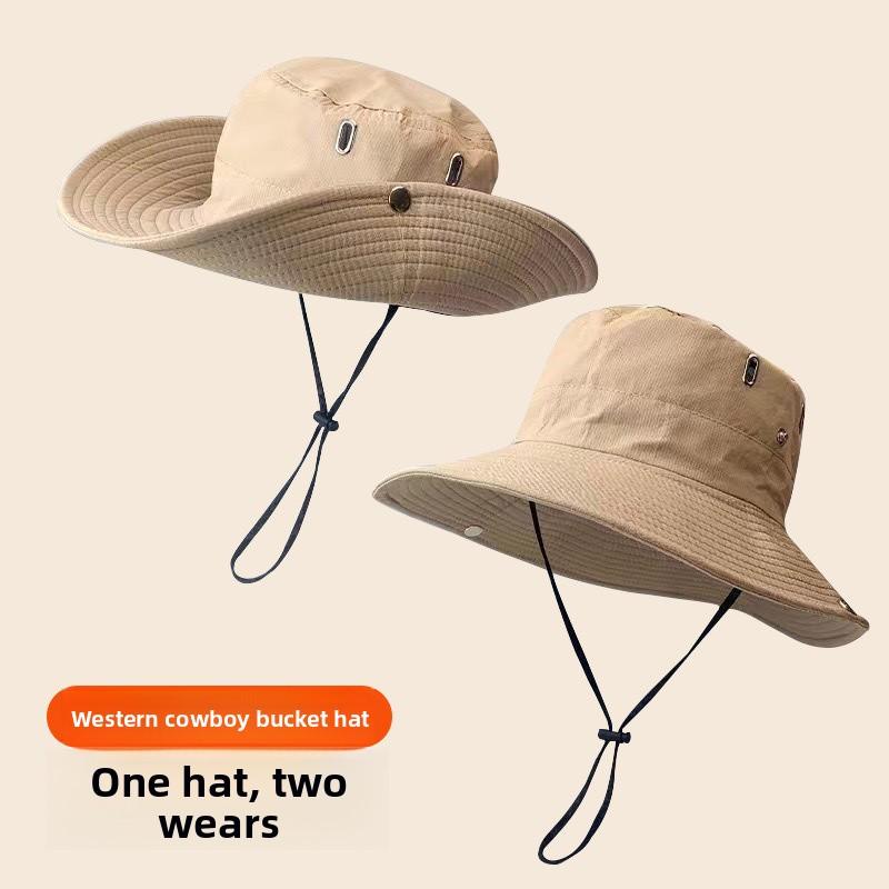 

Sun protection sun hat, outdoor fishing and hiking hat, women s drawstring fisherman hat, men s wide-brimmed summer vacation hat, 3-pack 3 pieces хаки