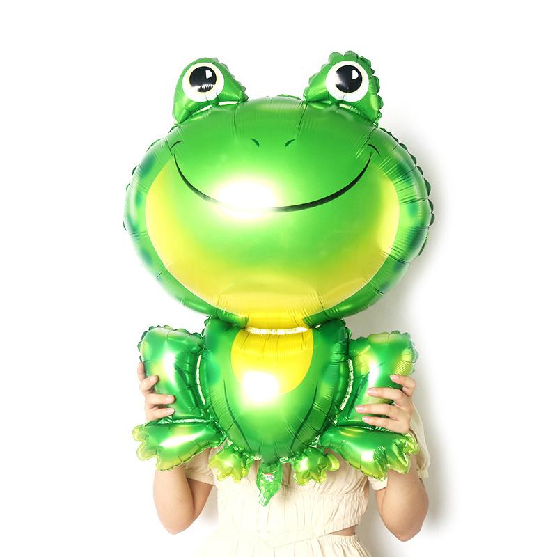 Frosch Aluminium Ballon Tierballon Geburtstagsfeier Dekorationen Aufblasbare Ballons