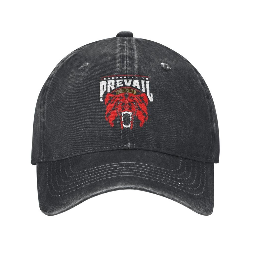 Slaughter To Prevail Fan Made Unisex Baseball Cap Russia Rock Distressed Denim Washed Hat Cap Adjustable Headwear