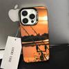 Karpfenfisch Angelrute coque Handyhülle Für iPhone 16,15,14,13,12,11,Pro,XS,Max,Plus,Mini,SE Schwarz Candy Matt Stoßfeste Hülle