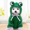 Roupas para Cães Roupas de Luxo Acessórios Roupa Casa Suéter para Cachorro Roupas para Pets Filhote Sapos Capuz Fofo Roupa Conjunto Suéter