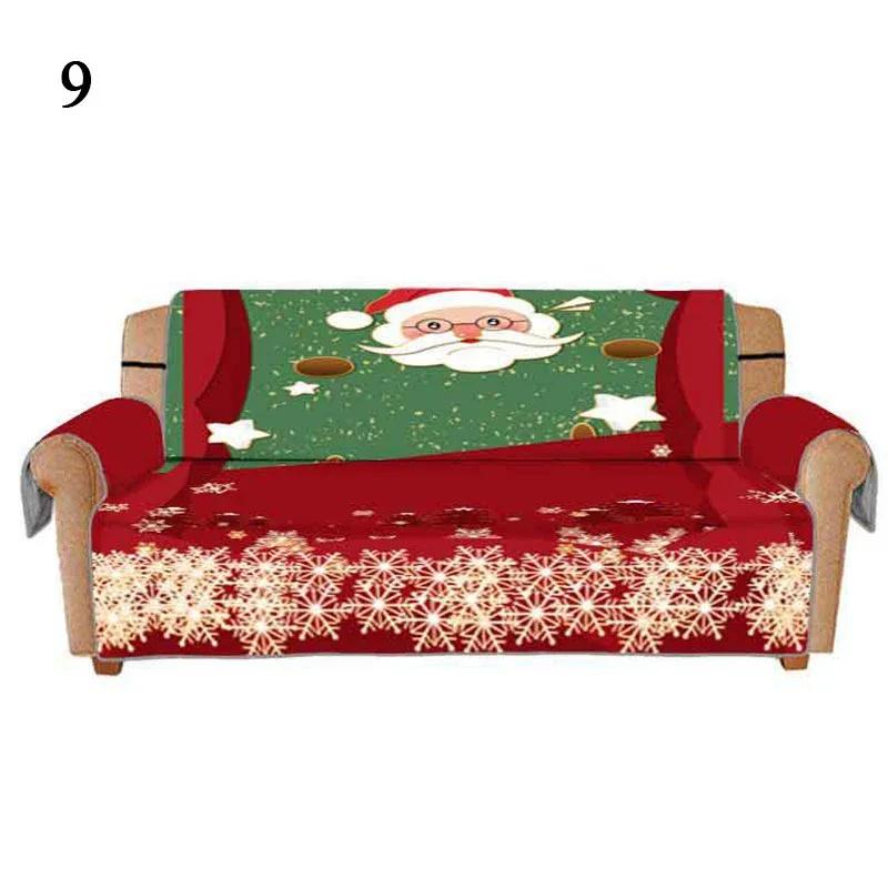 Christmas Decor Festive Living Room 1/2/3/ Seater Sofa Slipcover 3D Digital Pattern Couch Mat Sofa Covers Dropshipping