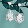 S925 sterling silver Chinese style earrings women's versatile earrings high-end jewelry