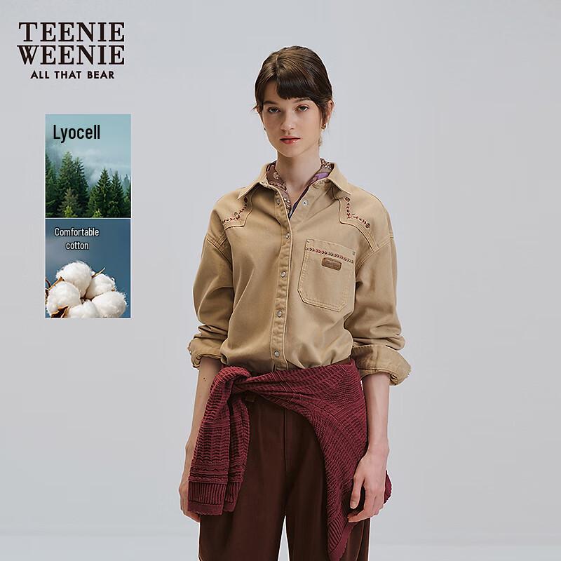 Teenie Weenie Women s Relaxed Fit Embroidered Long Sleeve Shirt L