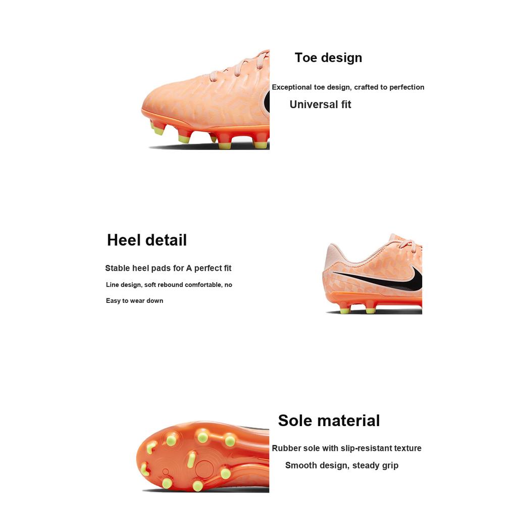 Nike Tiempo Legend 10 Academy MG GS Guava Ice Kids Sneakers Orange Black DZ3188-800