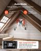 VEVOR Gable Mount Fan, 40.6 cm Attic Vent Exhaust Fan 1945 CFM Thermostat, Cooling and Ventilation for Home, Garage, Warehouse, Workshop