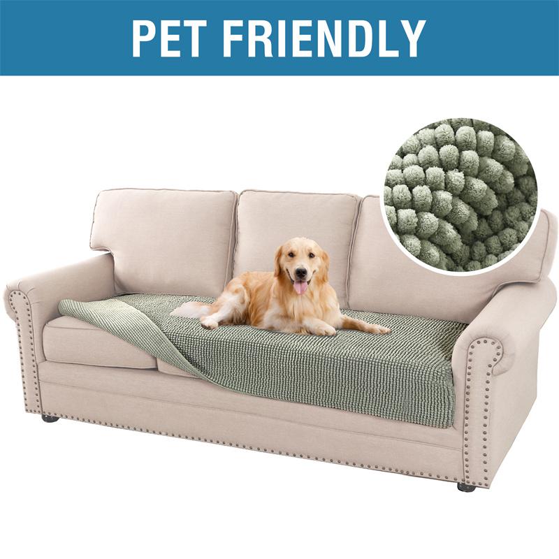 

Plush Chenille Dog Bed Cover Thick Soft 1/2/3 Seater Cover for Cushion Couch Anti Slip Couch Towel Furniture Protector for Pet S (27.5x27.5in)