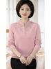 Elegant Knit Sweater Top for Middle-Aged Women: Autumn/Winter Loose Inner Layer