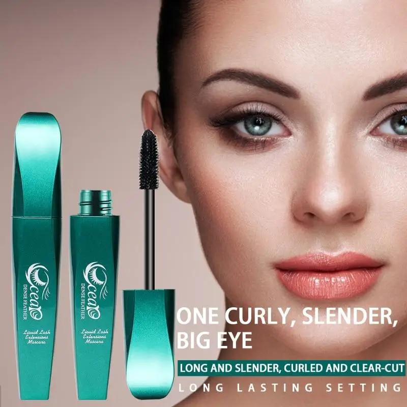 Vattentät och Svettresistent Mascara med Böjande och Förtjockande Effekt för Solrosliknande Ögonfransar