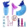 750ml Urinal Car Urinal Bucket Outdoor Standing Urine Emergency Travel Portable Reusable Shrinkable Camping Toilet Urine Leak
