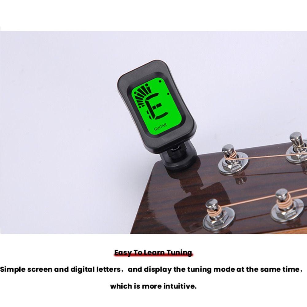 Clip-on Electric Digital Tuner Guitar Sound Regulator  Electric Acoustic Guitar