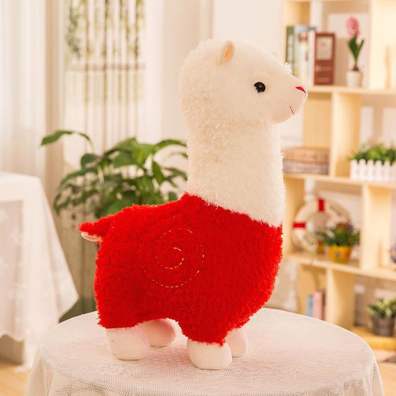 Plush Alpaca Toy With Pp Cotton Filling For Kids Gift And Bedroom Decor