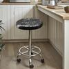 Washable Round Stool Covers with Elastic Bands Chair Cover Chair Seat Cover  for Bar Swivel Chair