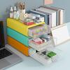 3/4Pcs Desk Storage Organizer with Large Capacity Dustproof Clear Window Stackable Office Supplies Storage Drawer Box