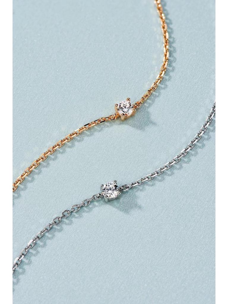 925 Sterling Silver Mini Diamond Bracelet - Women's Japanese & Korean Style, Fashionable, Stackable, & Versatile Hand Jewelry