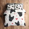 Dog French Bulldog Duvet Cover,Funny Microfiber New Two-Piece Set Of Various Patterns Custom Quilt Cover And Pillowcases 75*50Cm