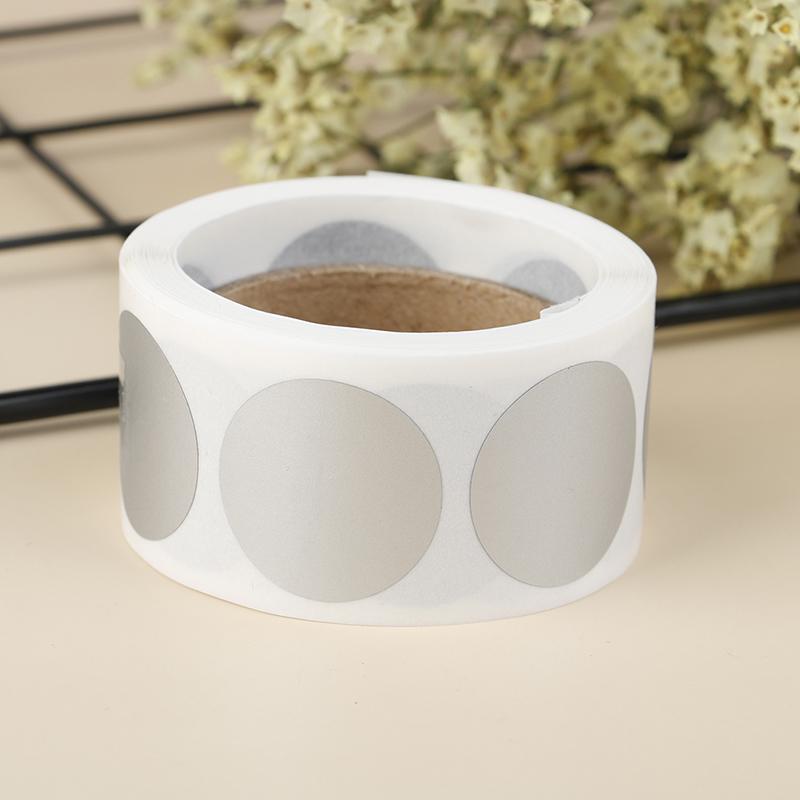 

300шт круглые серебряные царапающие наклейки 1 дюйм скретч-этикетки наклейки 300pcs