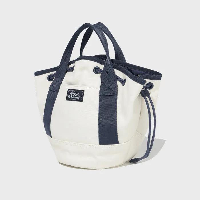 [Worn by Choi Yoon-ji] Women's Drawstring Tote Bag Ivory