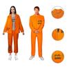 Halloween Erwachsener Unisex Orangefarbener Gefangener Cosplay Party Kostüm Anzug Marke Mantian
