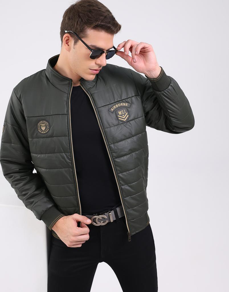 Monte Carlo Men's Mock Neck Full Sleeve Jacket