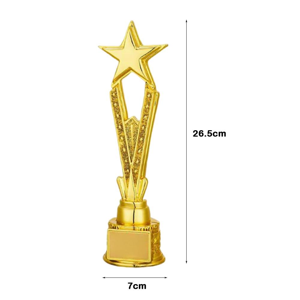 Crown Pentagram Competition Trophy Medal Golden Color Competition Award  Children Award Prize