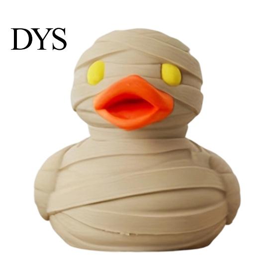 Artistic Desk Ornament Mummy Duck Ornament, Soldier Figurine, Durable PLA Quirky Desktop Accessory Animal Sculpture, for Bookshelf Display