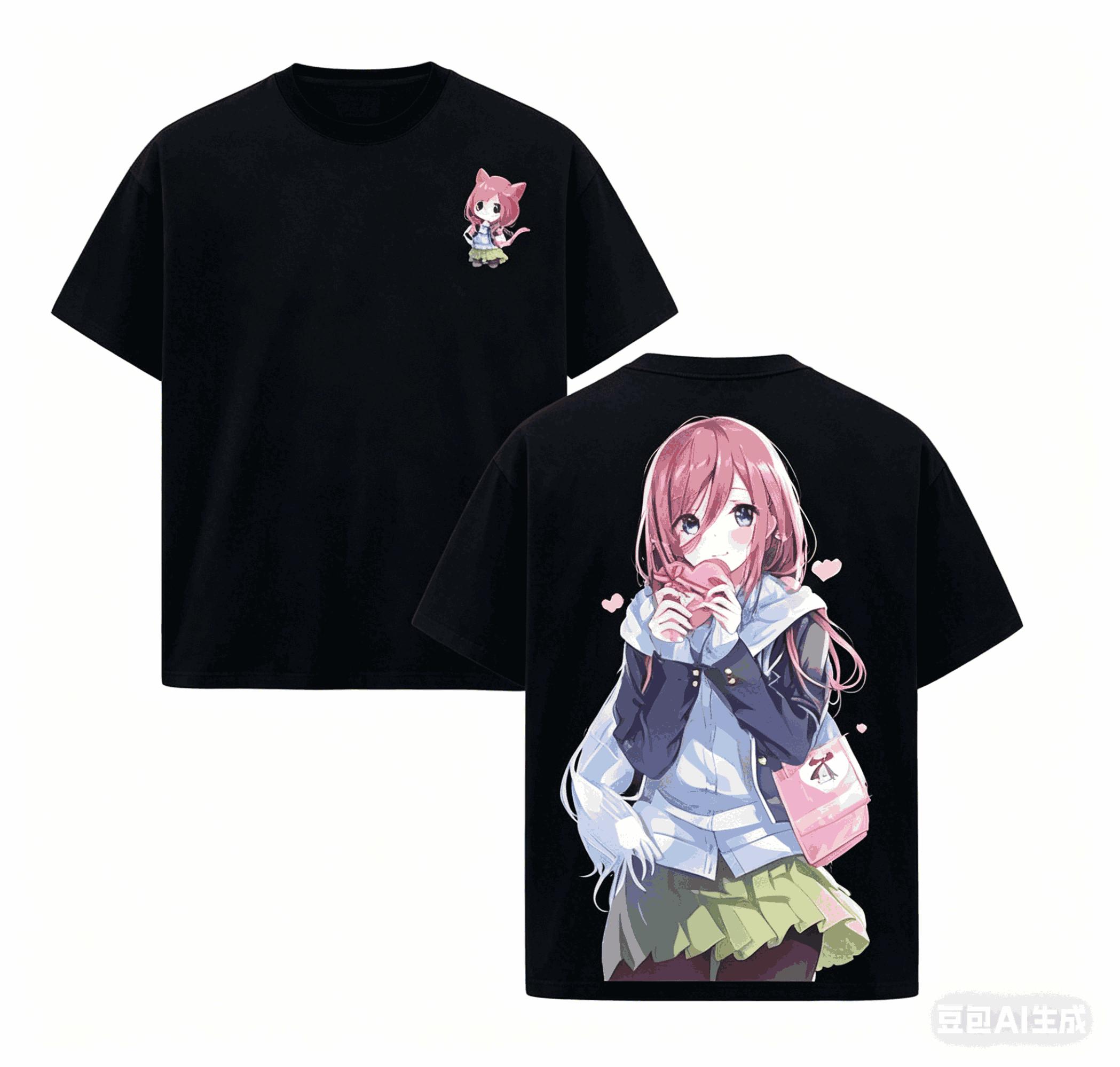 

The Quintessential Quintuplets Cotton T-shirt Year round clothing high quality personality Clothes Plus Size Unisex New Model Washed Vintage Loose 4XL