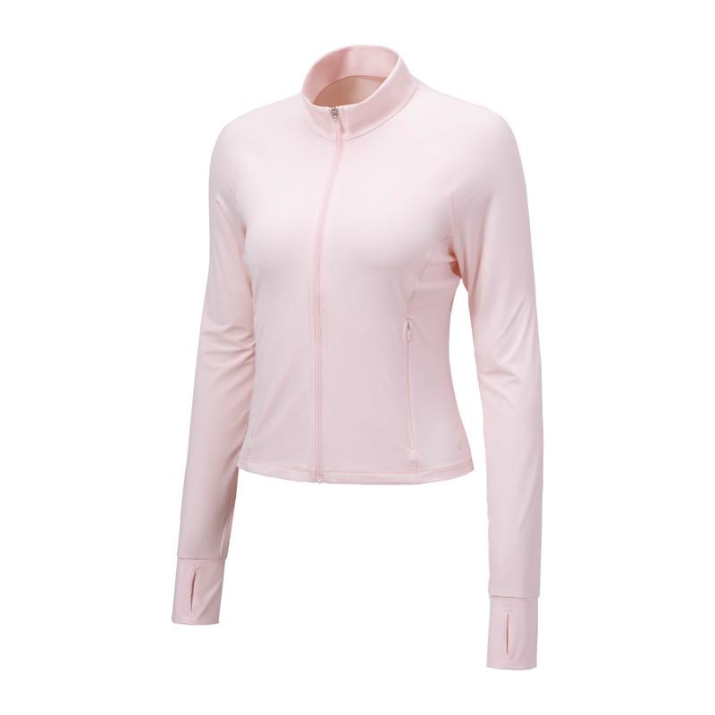 Li-Ning Loose Comfortable Breathable UV Protection Sun Protection Clothing Women tops Light-Pink AFDVA76-4