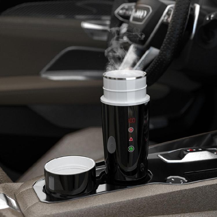 Intelligent  Temperature Control Car Kettle with Concealed  Charging Port & Spare Stirrer Portable Car Electric Kettle f