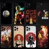Anime O-One Punch Man Phone Case For iPhone 16,15,14,13,12,11 Plus,Pro Max,XS,X,XR,SE Soft Silicone Black Cover