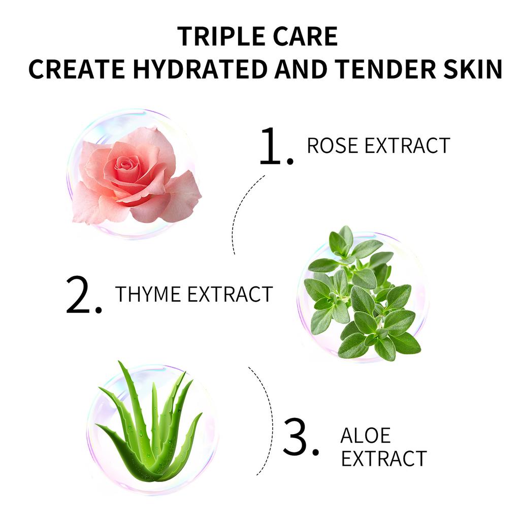 Rosewater Women's Moisturizing Mist 100ml Hydrating Makeup Setting Nourishing Moisturizing Nourish Hydrate Smooth and Delicate