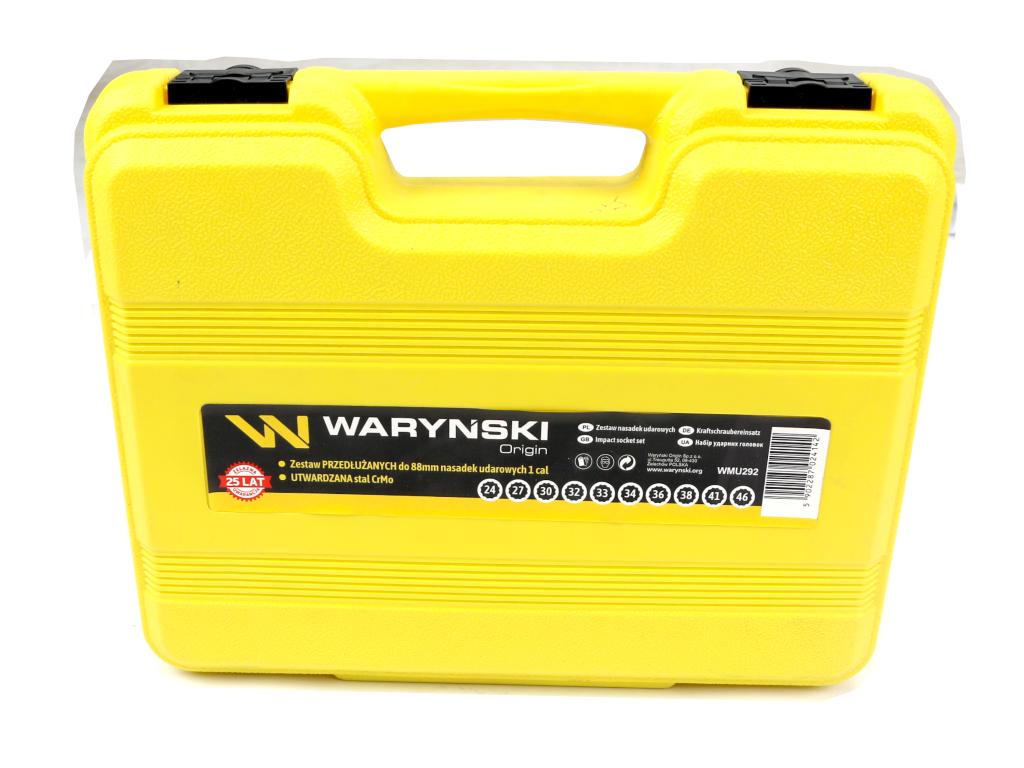 Impact Socket Set Long 1" 10 Pcs. Waryński
