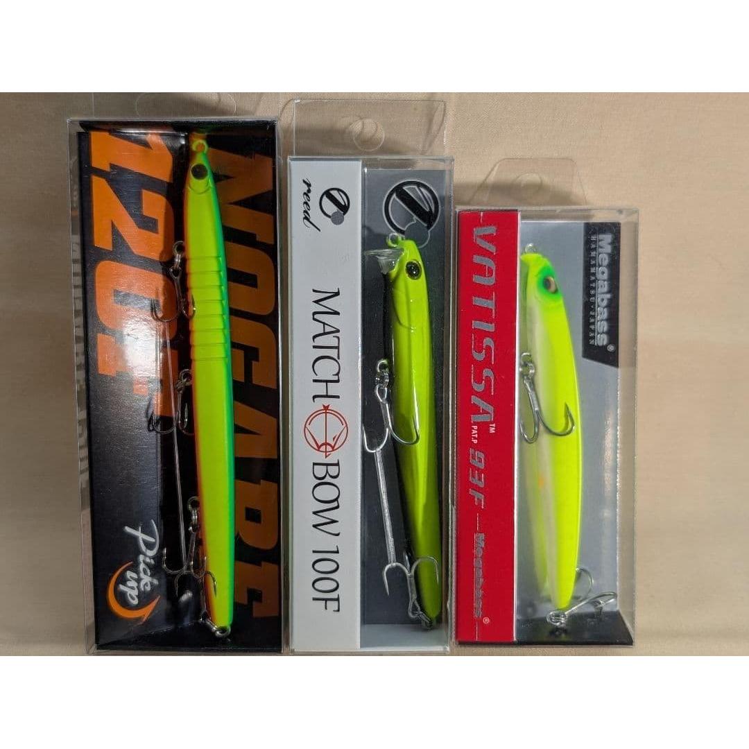 Used [New] Seabass lure set of 3 (Nogare 120F/Matchbow 100/Batissa