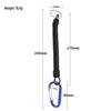 Anti-Lost Keychain & Fishing Lanyard: Outdoor Spring Cord with Carabiner