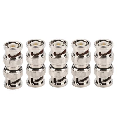 5 STÜCK Tragbares BNC-Stecker auf BNC-Stecker Verbinder-Kit mit 50 Ohm Impedanz für Drahtlose Kommunikation