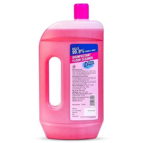 Dabur Dazzl Floor Cleaner (Floral) - 975Ml | Kills 99.9% Germs | Disinfectant Surface Cleaner