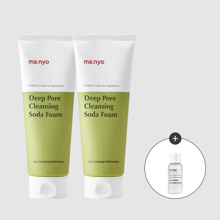 

Manyo Deep Pore Cleansing Soda Foam Sebum & Blackhead Cleanser Double Set 150mL x 2