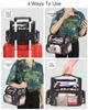 Estojo Profissional para Pincéis de Maquiagem Relavel 4 Bolsas Pequenas Porta Grande Bolsa de Viagem PVC Transparente Impermeável+Nylon Fechamento com Zíper