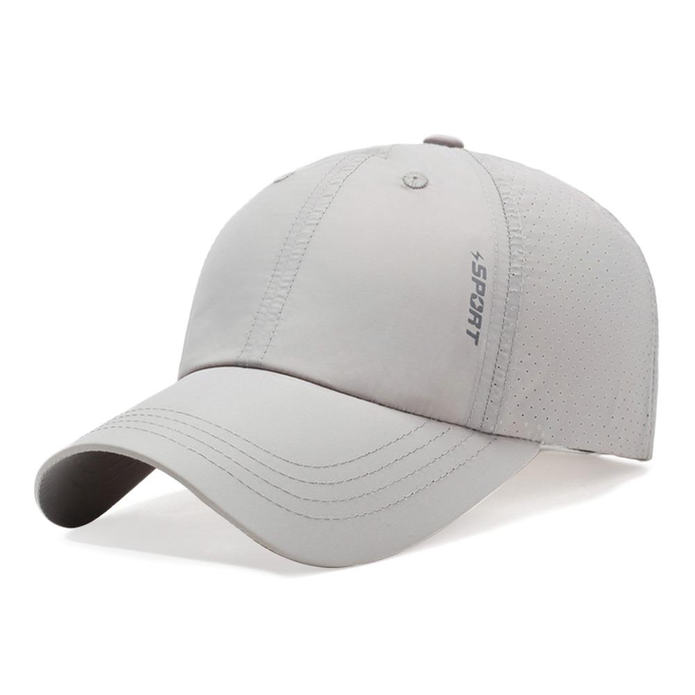 

Breathable Summer Baseball Cap Quick Dry Trucker Cap Casual Sun Hats Men Women світло-сірого кольору