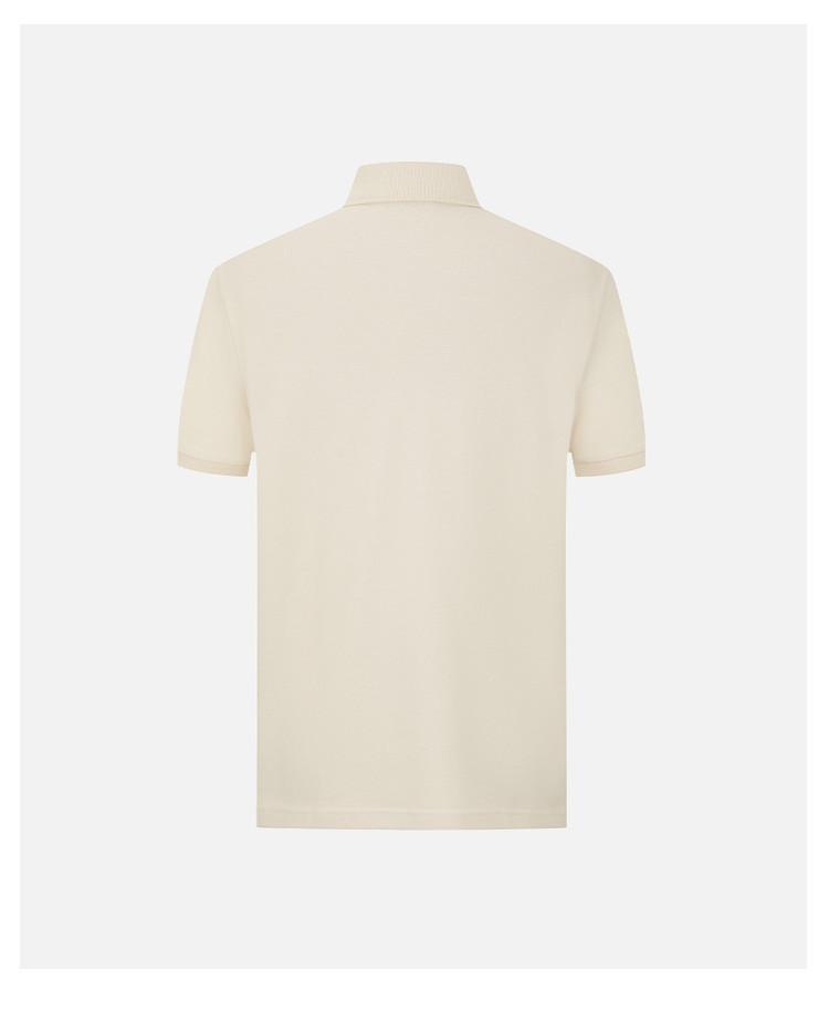 Men's Cotton Contrast Color Short-Sleeved Polo Shirt